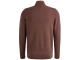 PME Legend Half zip collar cotton knit 8203 Marron