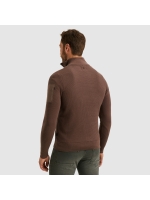 PME Legend Half zip collar cotton knit 8203 Marron
