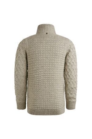 PME Legend Zip jacket heavy knit mixed yarn 921 L.grey mel