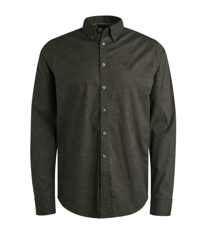 PME Legend LONG SLEEVE SHIRT Print on Ctn Str 8039 Beluga
