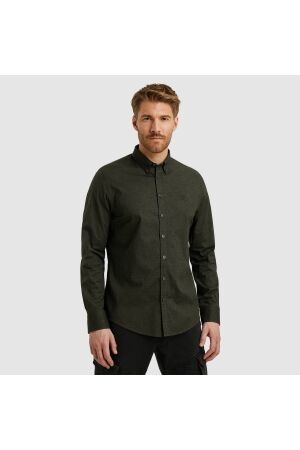 PME Legend LONG SLEEVE SHIRT Print on Ctn Str 8039 Beluga