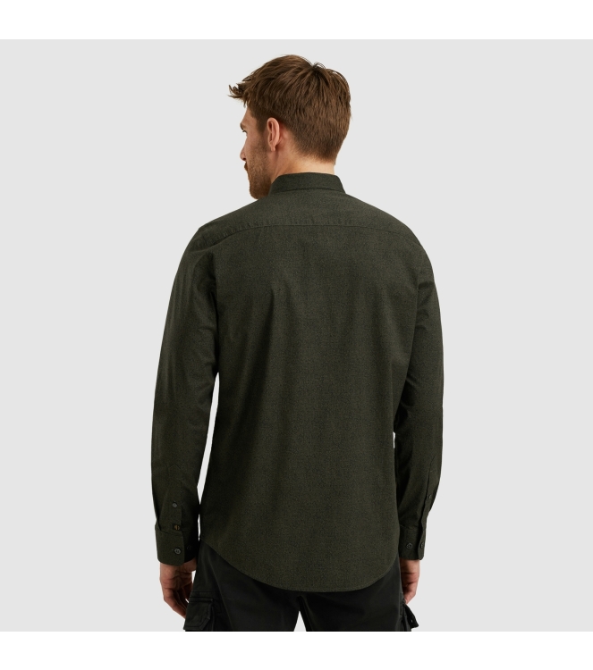 PME Legend LONG SLEEVE SHIRT Print on Ctn Str 8039 Beluga