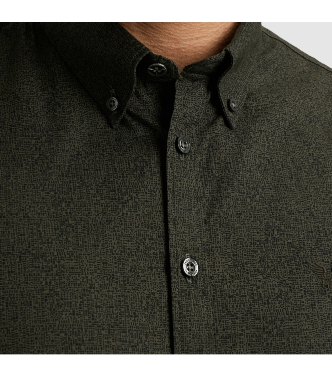 PME Legend LONG SLEEVE SHIRT Print on Ctn Str 8039 Beluga