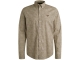 PME Legend LONG SLEEVE SHIRT Print on Ctn Str 8203 Marron