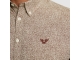 PME Legend LONG SLEEVE SHIRT Print on Ctn Str 8203 Marron