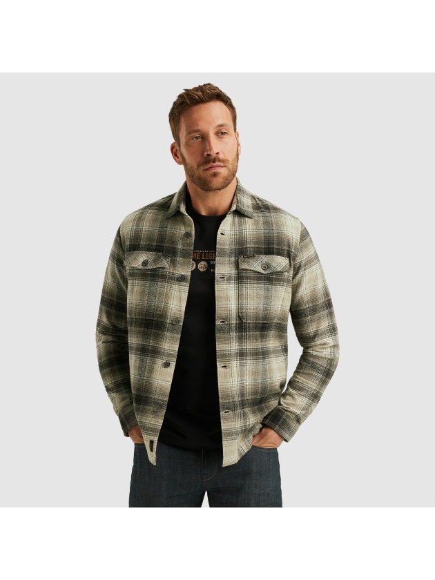 PME Legend LONG SLEEVE SHIRT Brushed Grindle 8011 Seneca rock