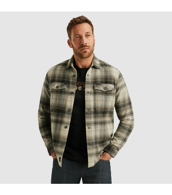 PME Legend LONG SLEEVE SHIRT Brushed Grindle 8011 Seneca rock