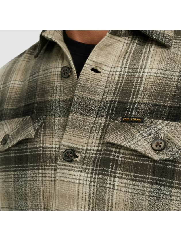 PME Legend LONG SLEEVE SHIRT Brushed Grindle 8011 Seneca rock