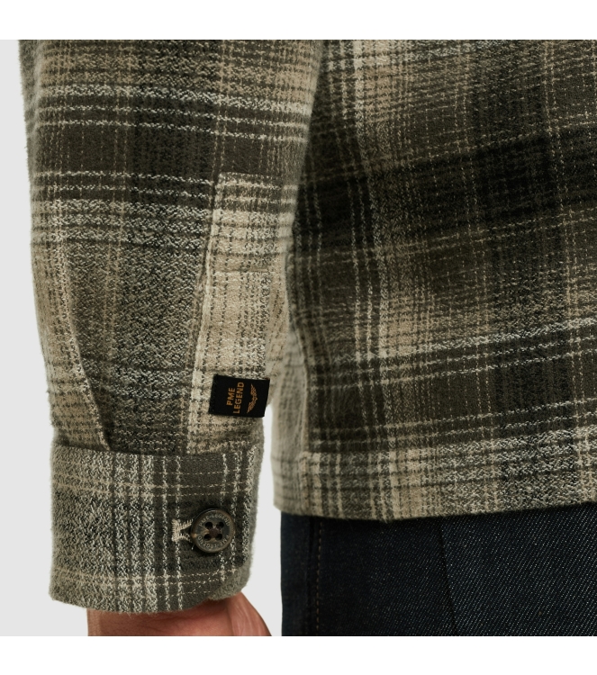 PME Legend LONG SLEEVE SHIRT Brushed Grindle 8011 Seneca rock