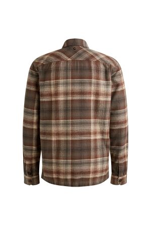 PME Legend LONG SLEEVE SHIRT Brushed Grindle 8203 Marron