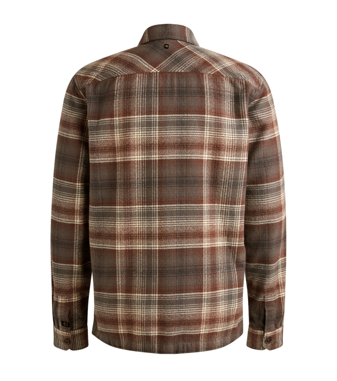 PME Legend LONG SLEEVE SHIRT Brushed Grindle 8203 Marron