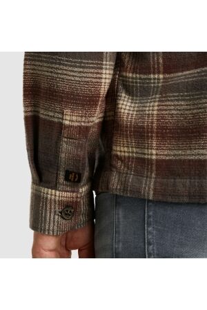 PME Legend LONG SLEEVE SHIRT Brushed Grindle 8203 Marron