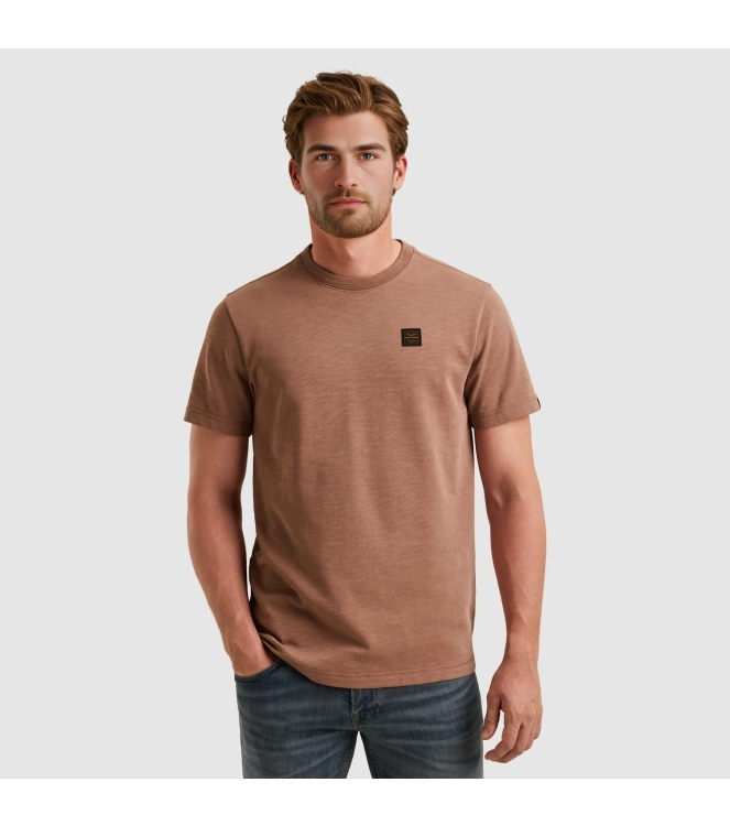 PME Legend Short sleeve r-neck heavy slub jer 8202 Burlwood
