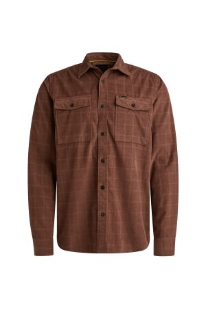 PME Legend LONG SLEEVE SHIRT Fine Corduroy 8203 Marron
