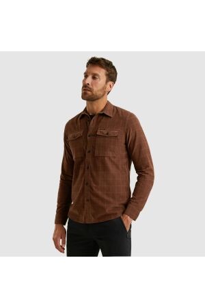 PME Legend LONG SLEEVE SHIRT Fine Corduroy 8203 Marron