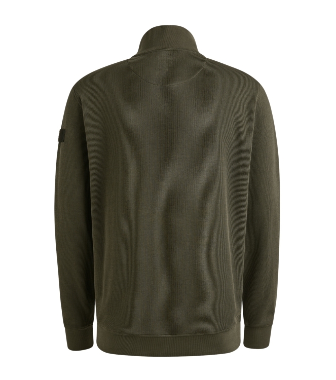 PME Legend Half zip collar knit look jersey 8039 Beluga