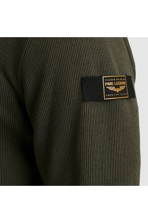 PME Legend Half zip collar knit look jersey 8039 Beluga