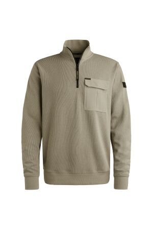 PME Legend Half zip collar knit look jersey 8011 Seneca rock