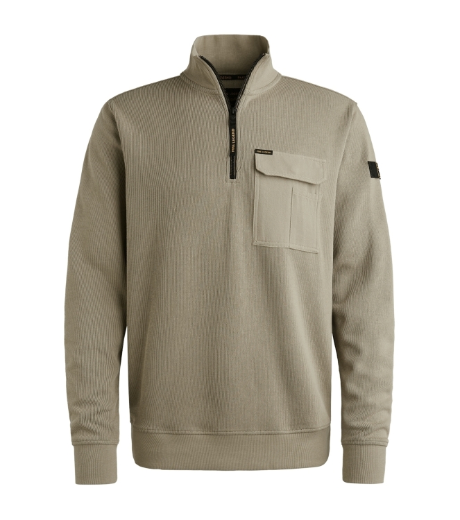 PME Legend Half zip collar knit look jersey 8011 Seneca rock