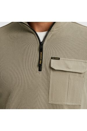 PME Legend Half zip collar knit look jersey 8011 Seneca rock