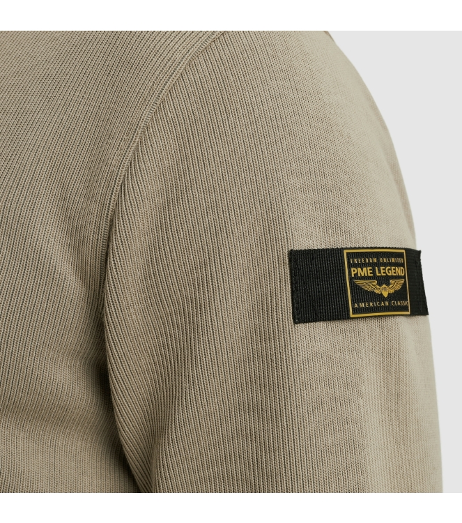 PME Legend Half zip collar knit look jersey 8011 Seneca rock