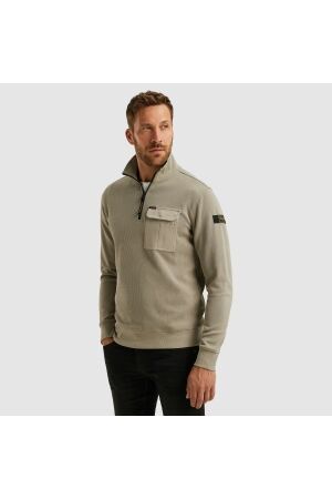 PME Legend Half zip collar knit look jersey 8011 Seneca rock