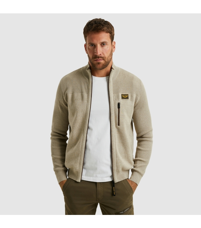 PME Legend Zip jacket cotton double face 8011 Seneca rock