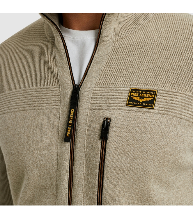 PME Legend Zip jacket cotton double face 8011 Seneca rock