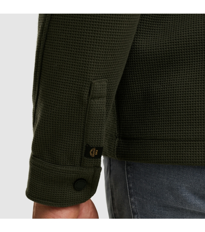 PME Legend LONG SLEEVE SHIRT Jersey Waffle 8039 Beluga