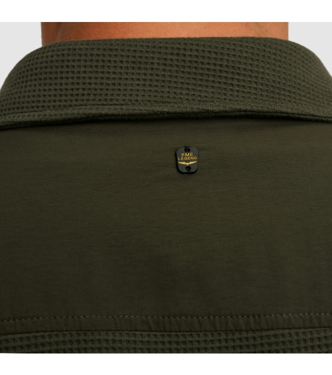 PME Legend LONG SLEEVE SHIRT Jersey Waffle 8039 Beluga