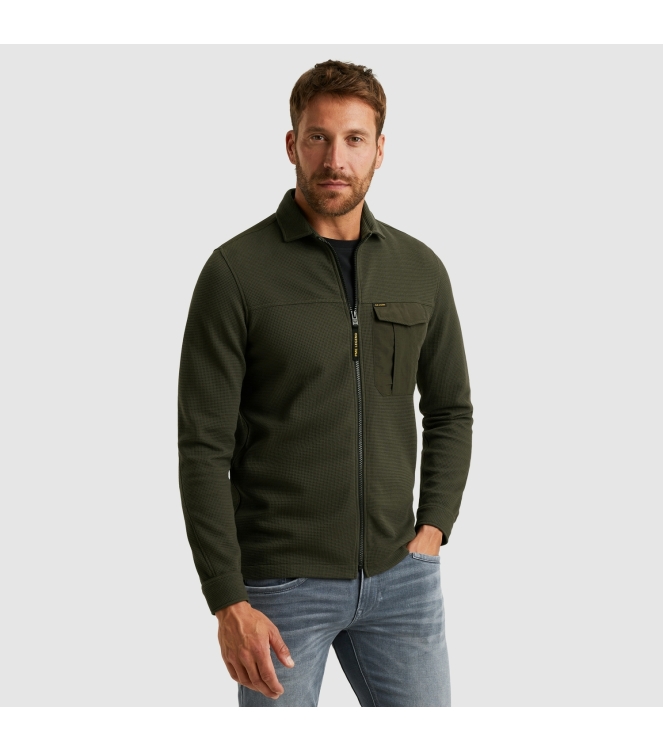 PME Legend LONG SLEEVE SHIRT Jersey Waffle 8039 Beluga