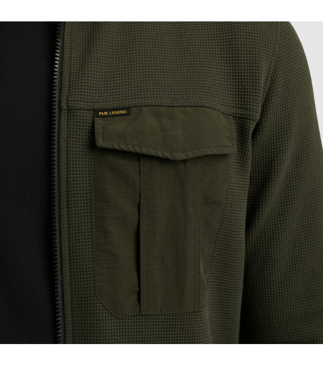 PME Legend LONG SLEEVE SHIRT Jersey Waffle 8039 Beluga