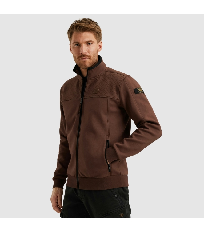PME Legend Zip jacket interlock 8203 Marron