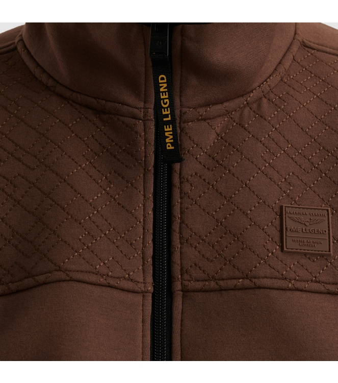 PME Legend Zip jacket interlock 8203 Marron