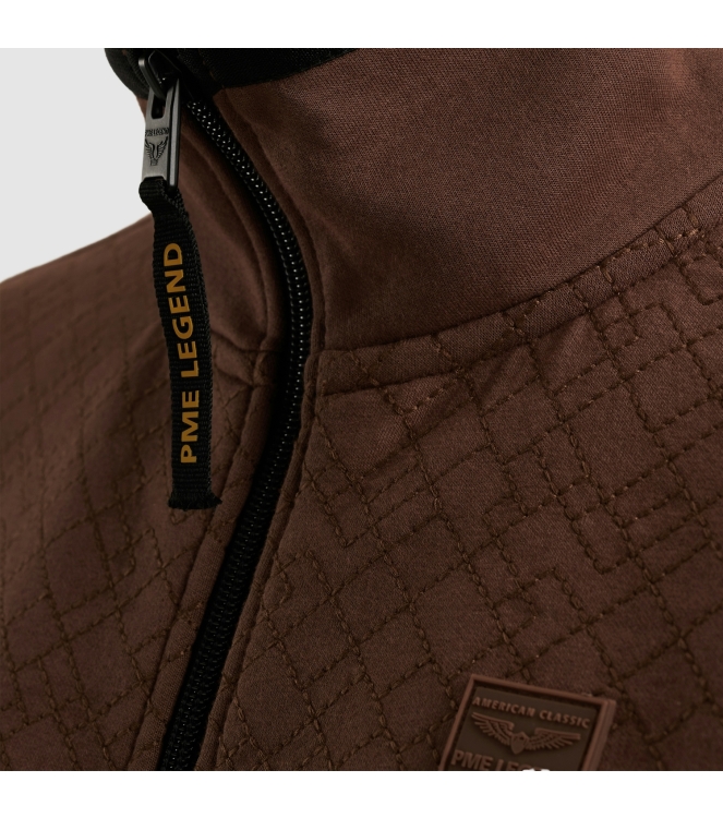 PME Legend Zip jacket interlock 8203 Marron