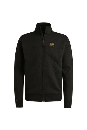 PME Legend Zip jacket jacquard interlock swea 999 Black