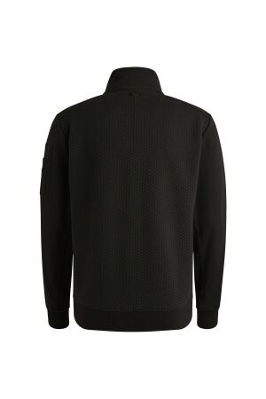 PME Legend Zip jacket jacquard interlock swea 999 Black