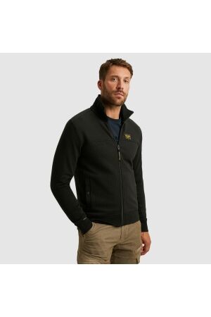 PME Legend Zip jacket jacquard interlock swea 999 Black