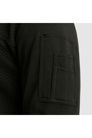 PME Legend Zip jacket jacquard interlock swea 999 Black