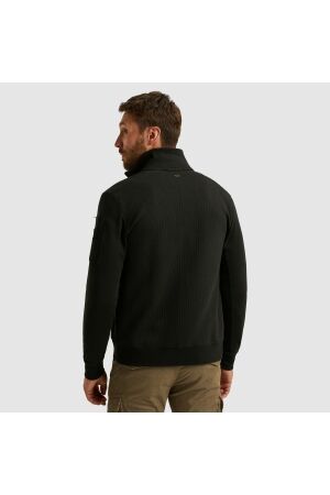 PME Legend Zip jacket jacquard interlock swea 999 Black