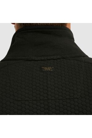 PME Legend Zip jacket jacquard interlock swea 999 Black