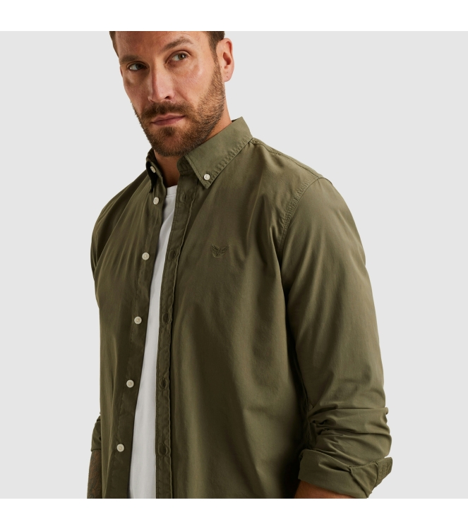 PME Legend American Classic LONG SLEEVE SHIRT 6414 Dusty olive