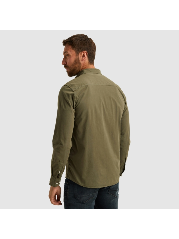 PME Legend American Classic LONG SLEEVE SHIRT 6414 Dusty olive