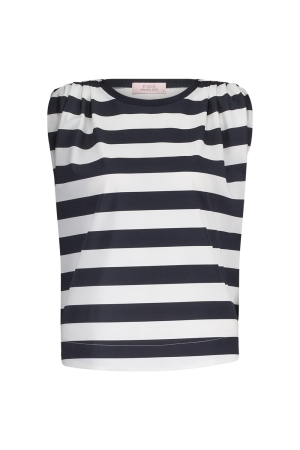 Studio Anneloes Leona stripe top 6911 dark blue/off white