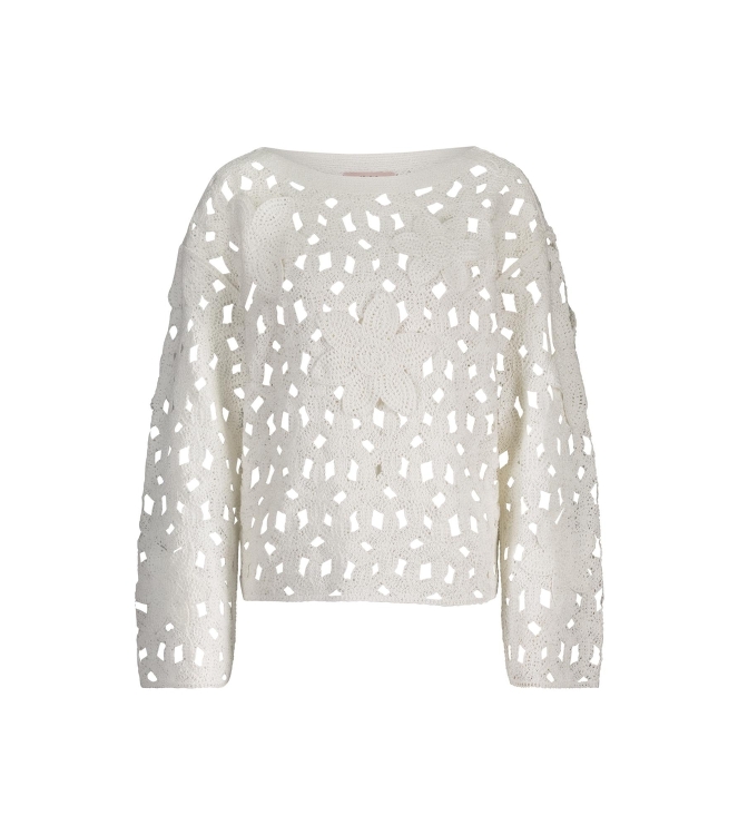 Studio Anneloes Amarey flower pullover 1100 off white