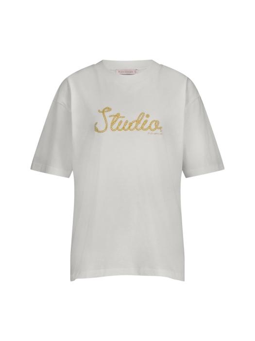 Studio Anneloes Klaske rope tshirt 1100 off white