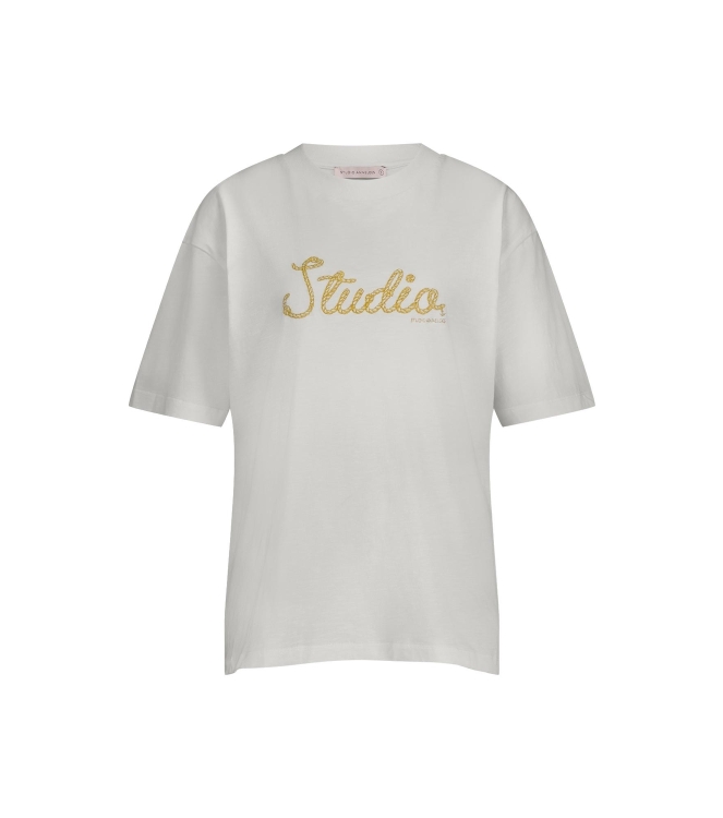 Studio Anneloes Klaske rope tshirt 1100 off white