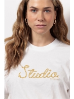 Studio Anneloes Klaske rope tshirt 1100 off white