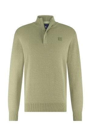 State of Art Pullover Sportzip Pl 3800 Olijfgroen