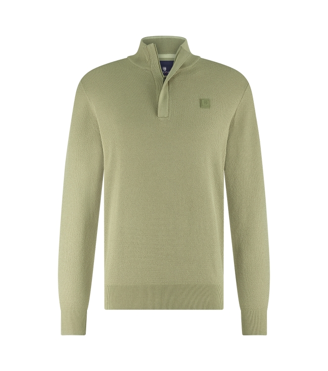 State of Art Pullover Sportzip Pl 3800 Olijfgroen